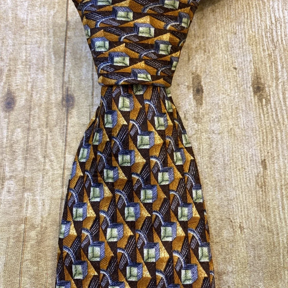 Vintage Ermenegildo Zegna Tie Multicolor Geometric